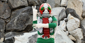 Kamen Rider V3 in his signature pose. 